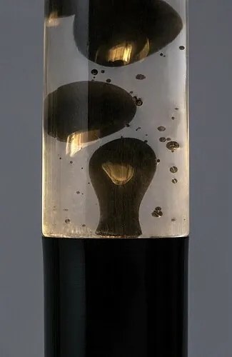 Rabalux 76027 dekoracyjna lampa stołowa lawa LED Lavastic, czarny