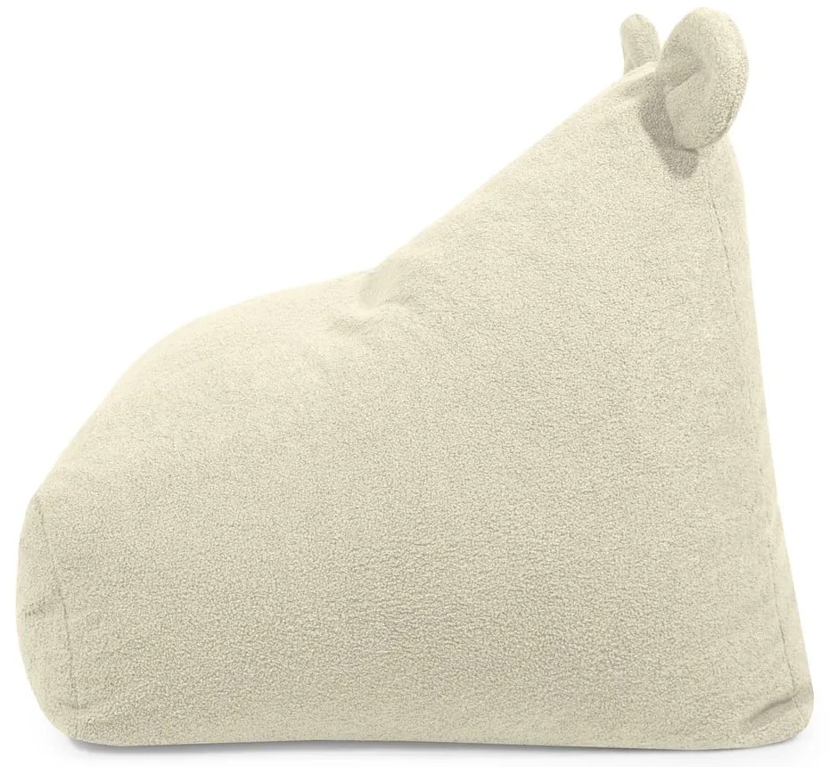 Jasnoszary dziecięcy worek do siedzenia z materiału bouclé Snug 80 Bear – SLOWDOWN