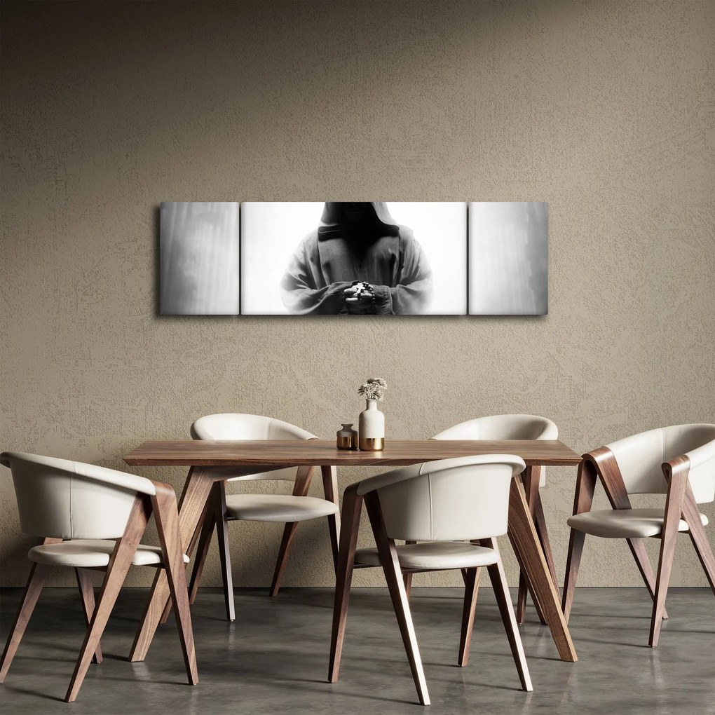 Obraz - Mnich w klasztorze (170x50 cm)