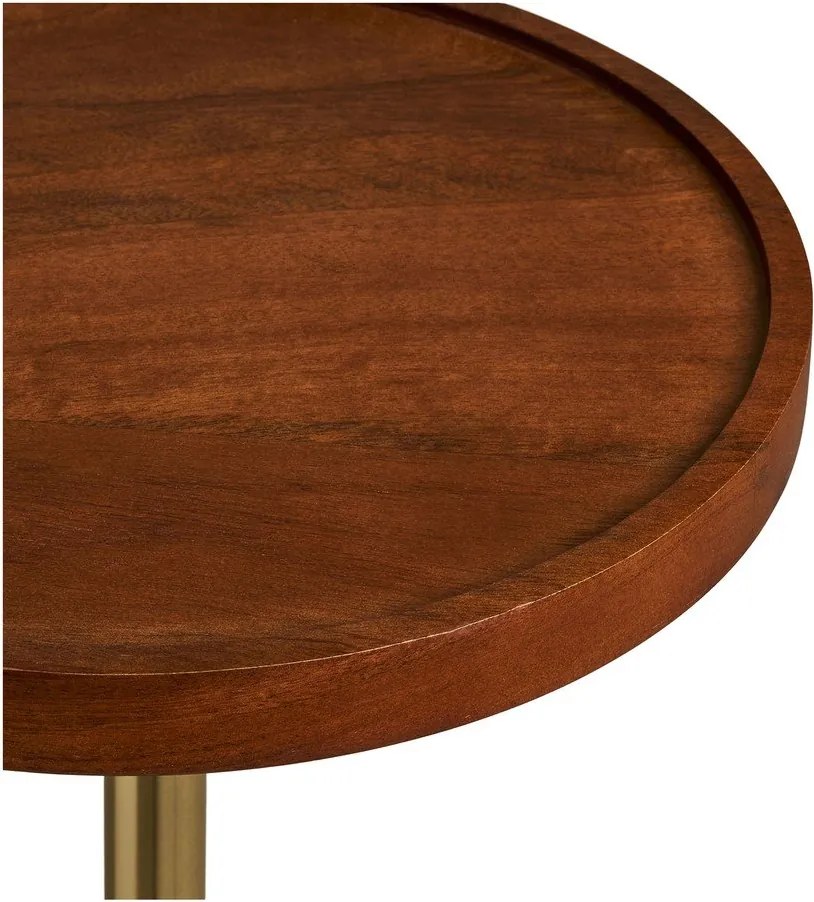 Okrągły stolik z blatem z drewna mango ø 30 cm Sirone – House Nordic