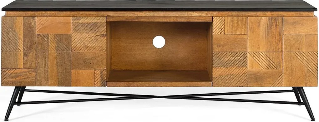 Szafka pod telewizor z drewna Manguier Naturelle 150 cm