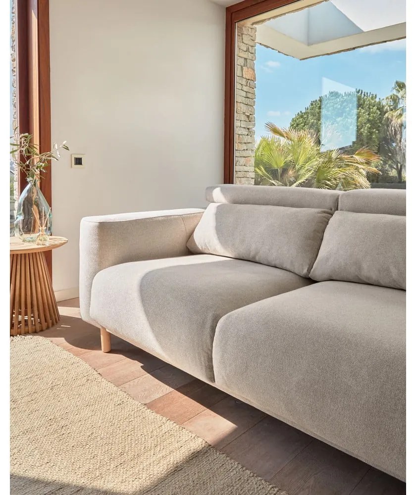 Beżowa sofa 215 cm Singa − Kave Home