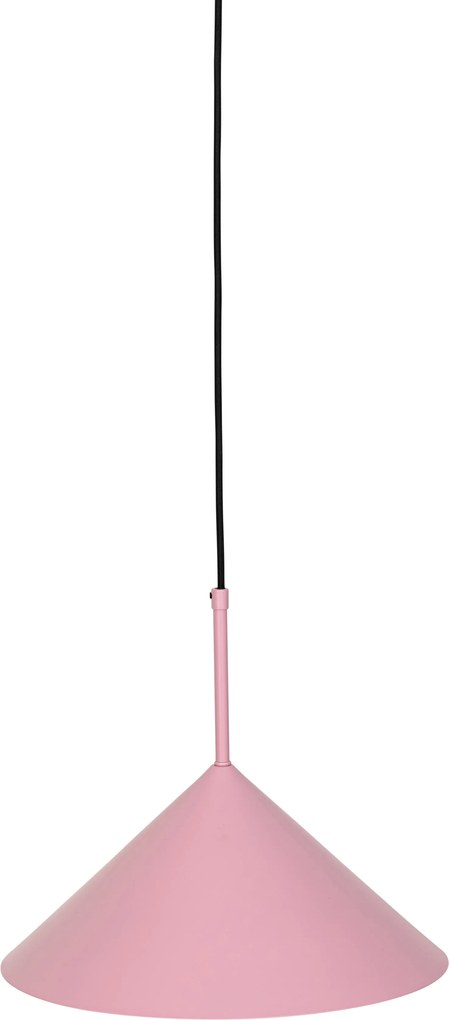 Designerska lampa wisząca różowa - Triangolo