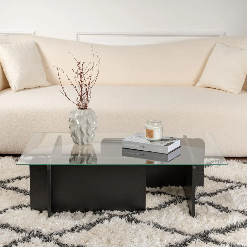 Stolik konferencyjny Flavio Wooden Black