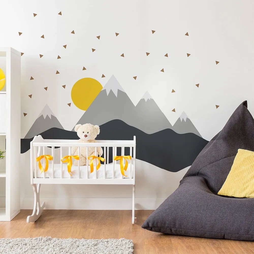 Naklejka ścienna Ambiance Giant Kid Sticker Scandinavian Mountains Nordika