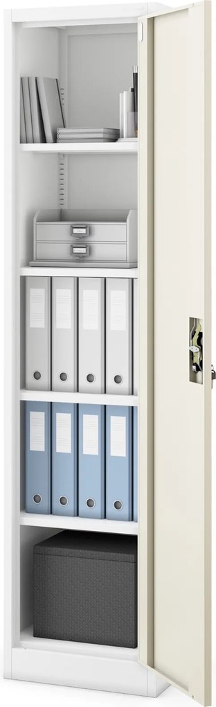 Szafa biurowa Eco Design Alex 45x40x185 cm biały/dąb sonoma