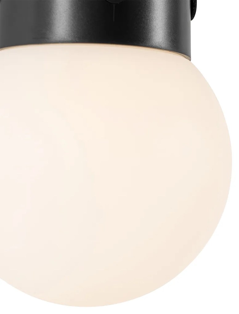 Zewnetrzna Lampa wisząca zewnętrzna czarna w zestawie z LED 3-stopniowy ściemniacz solarny - Cornelia Nowoczesny Oswietlenie zewnetrzne