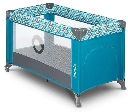 Lionelo - Łóżeczko turystyczne STEFI turkusowy