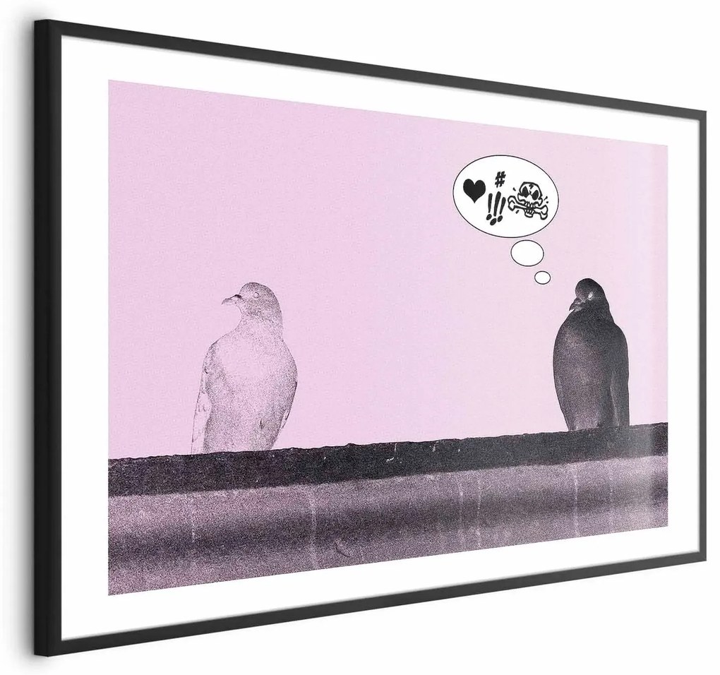 Plakat Zaloty 42x29,7 cm z ramą czarną z marginesem ARTGEIST B