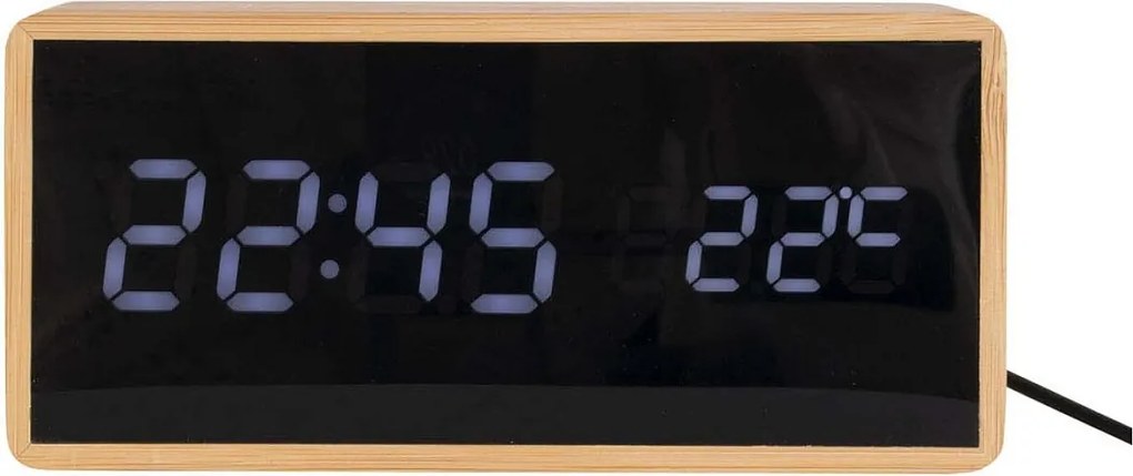 Budzik Tuba Bambusowa - Naturalna