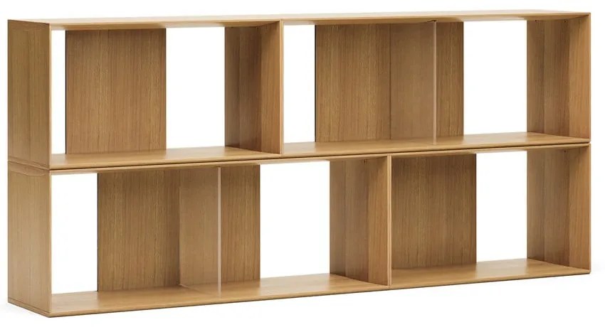 Modułowy system półek w dekorze dębu 4 szt. 168x76 cm Litto – Kave Home