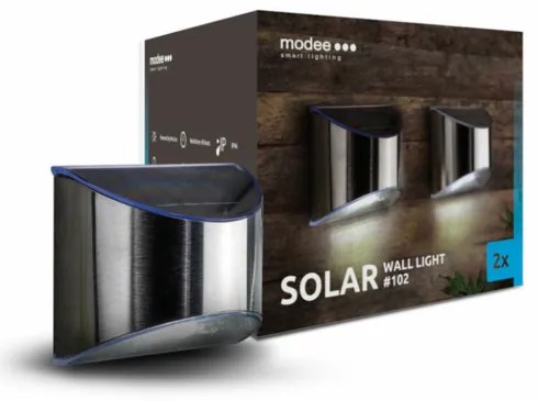 Modee LED solarna lampa ścienna Wall Light ML -WS102, 2 szt.