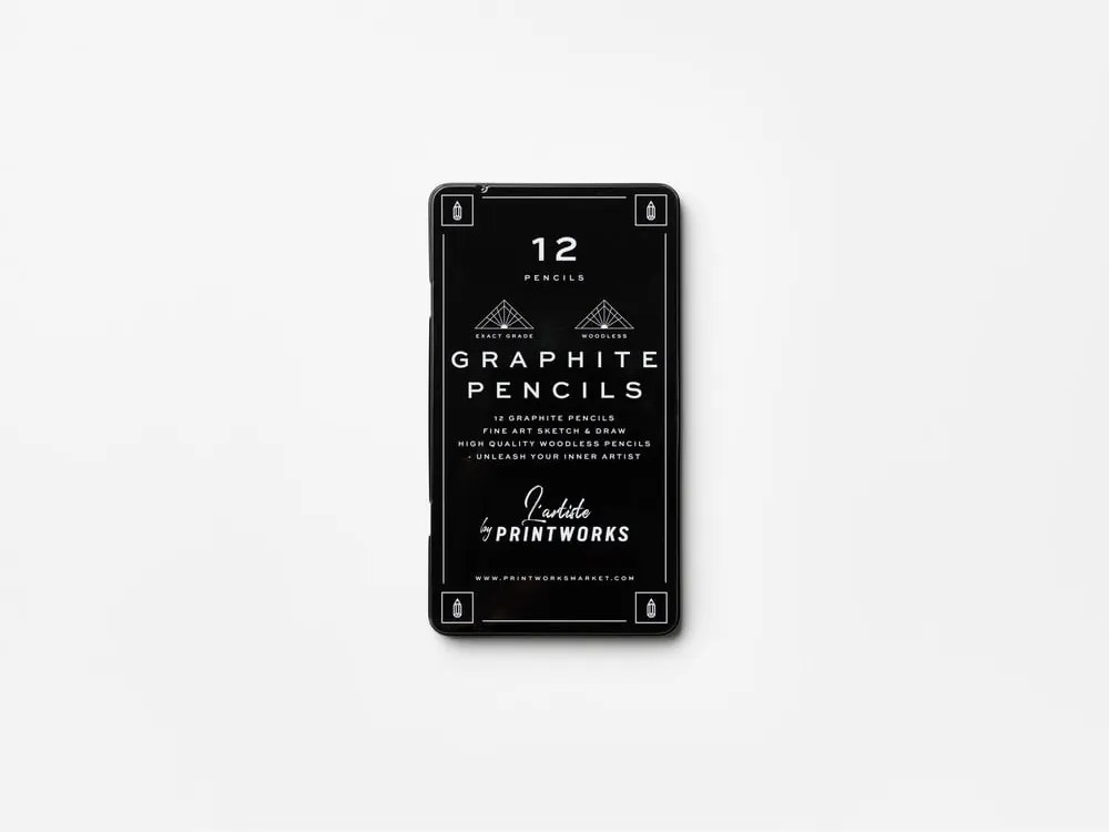 Ołówki zestaw 12 szt. Graphite – Printworks