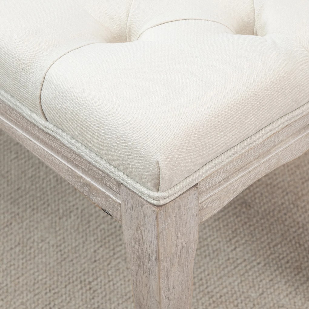 HOMCOM Ławka tapicerowana, 110 cm x 38 cm x 49 cm