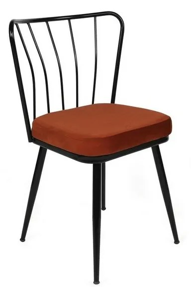 Zestaw krzeseł do jadalni Yildiz Tile Red andBlack, 2 sztuki, 2 szt.