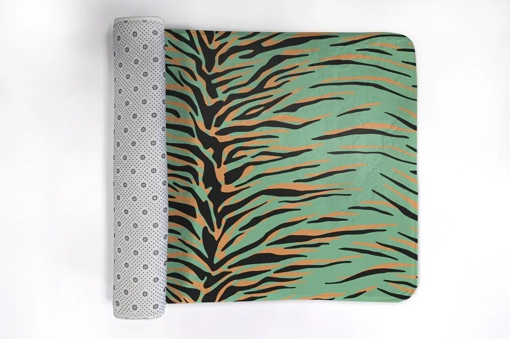 Dywanik antypoślizgowy do łazienki Dywanik antypoślizgowy do łazienki Tygrys Paski Abstrakcja