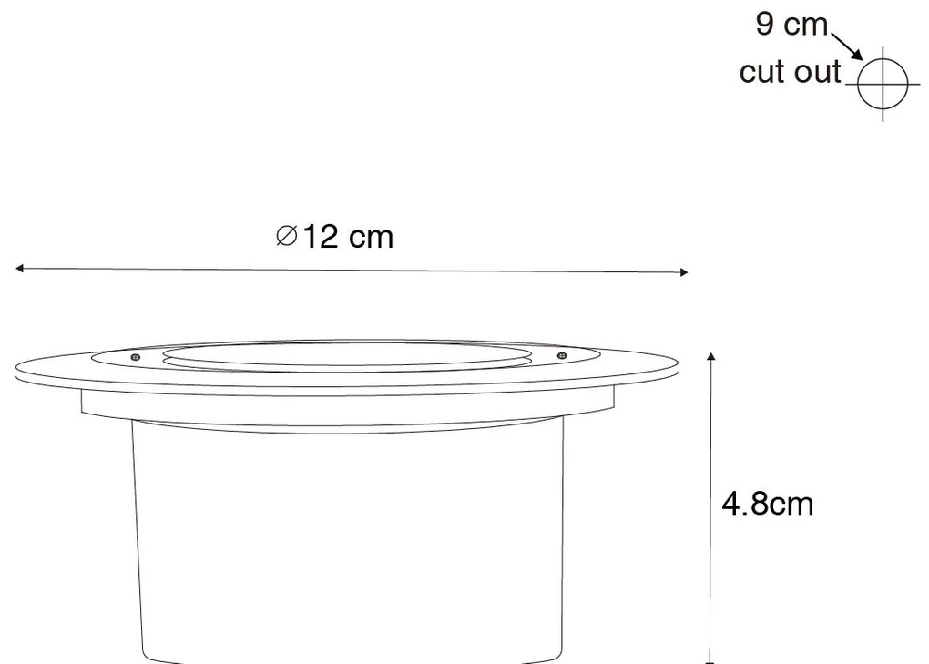 Nowoczesny reflektor ogrodowy czarny w komplecie z LED IP65 Solar - Terry