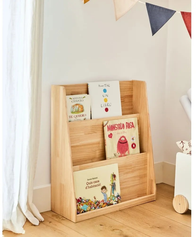 Regał dziecięcy z litego drewna sosnowego w naturalnym kolorze 59,5x69,5x23 cm Adiventina – Kave Home