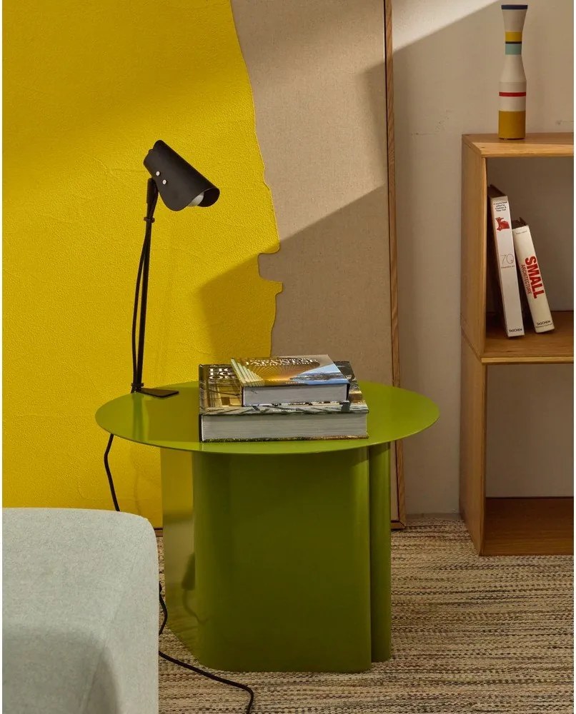 Czarna metalowa lampa stołowa z klipsem (wysokość 51 cm) Jula – Kave Home