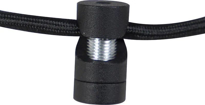 Nowoczesna lampa wisząca czarna - Lofty