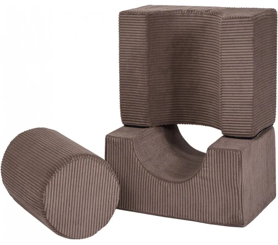 Aesthetic shape set 3-elementowy, brązowy - meowbaby®