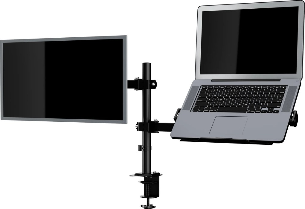 Uchwyt na monitor i laptop 2 w 1 czarny: MARK