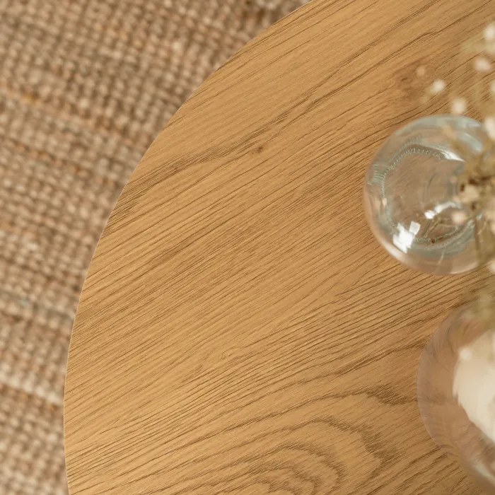 Stolik Kawowy ANN 53 cm Dąb/Biały Skandynawski