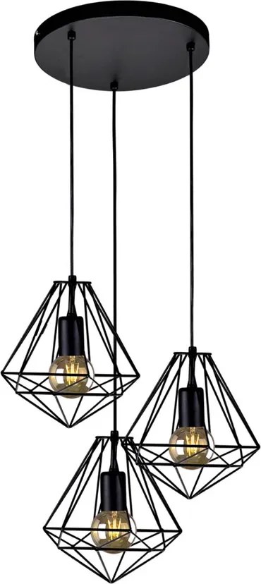 Loftowa lampa driciana loftowa czarna K8-T68