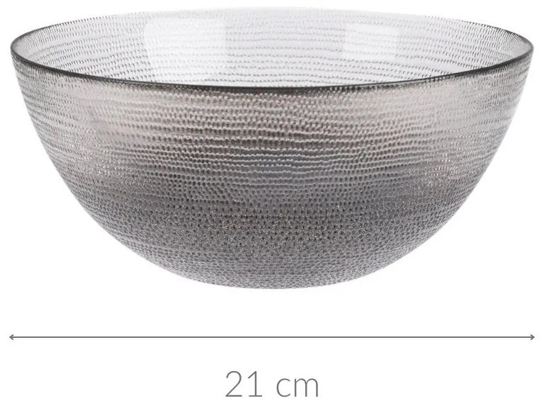 Szklana miska LAKRIS, Ø 21 cm