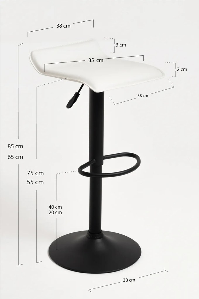 Taburete Tim Black