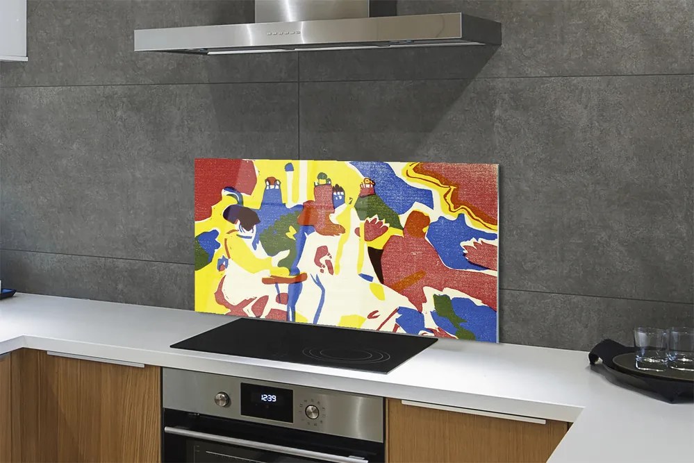 Panel nad Blat Kuchenny Kompozycja Orientalna - Kandinsky