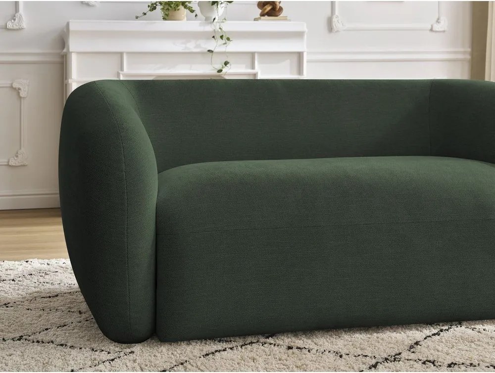 Zielona sofa z tkaniny szenilowej 160 cm Celine – Bobochic Paris