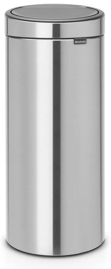 Stalowy kosz na śmieci otwierany na dotyk w kolorze matowego srebra 30 l Touch Bin – Brabantia