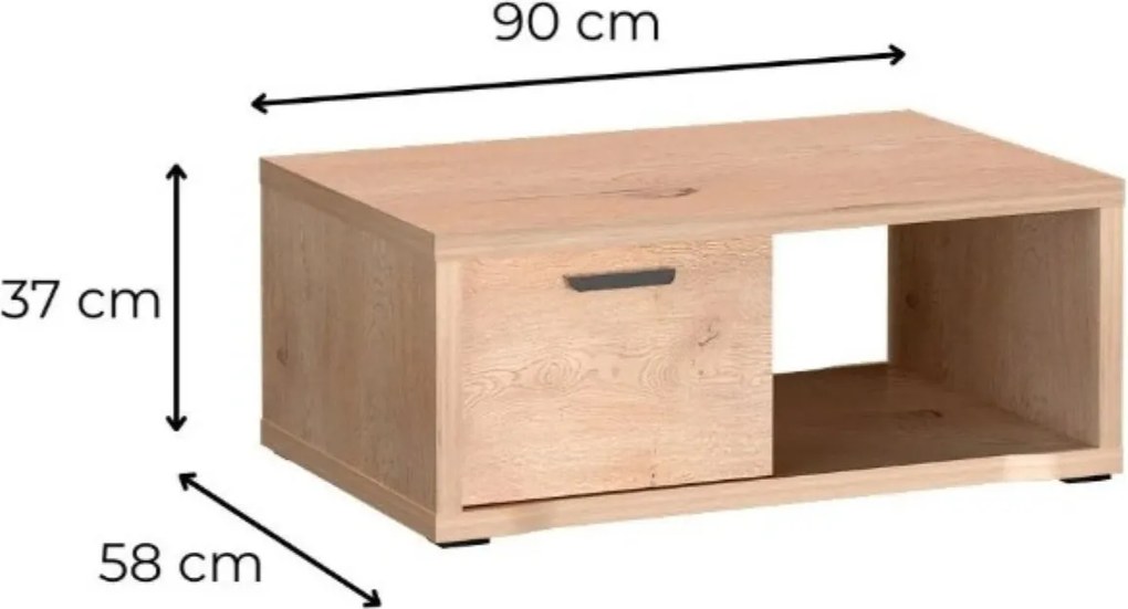 Ława BRESSO 90 cm Stolik Kawowy do Salonu