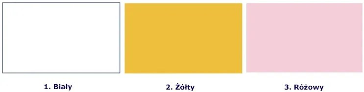 Biało-żółte biurko dla dziecka N5-R05