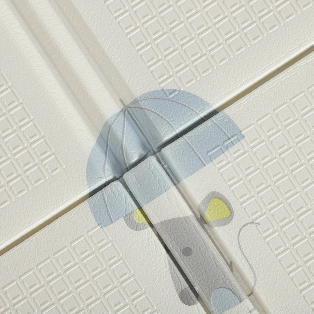 AIYAPLAY Mata dla niemowląt, motyw zwierząt, pianka, 1,5 cm gruba wyściółka, antypoślizgowa