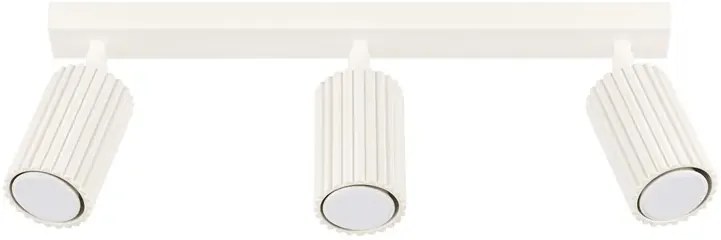 Beżowa trzypunktowa lampa sufitowa - D307 L6-T27