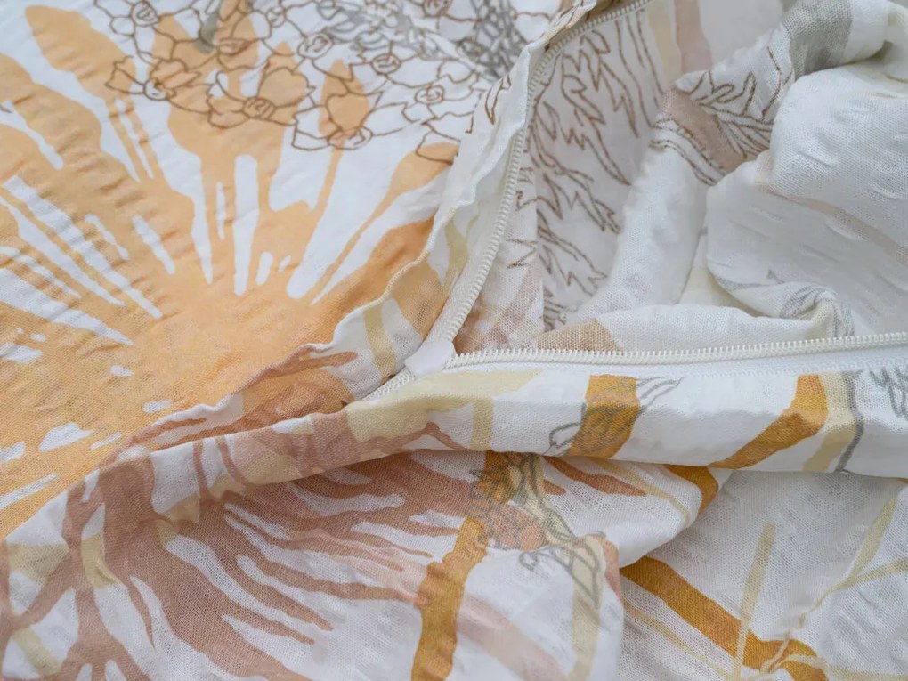 PrzytulneMieszkanie.pl PrzytulneMieszkanie.pl Pościel z kory z bawełny renforcé CARAWAY kremowa Rozmiar pościeli: 70 x 90 cm | 140 x 200 cm