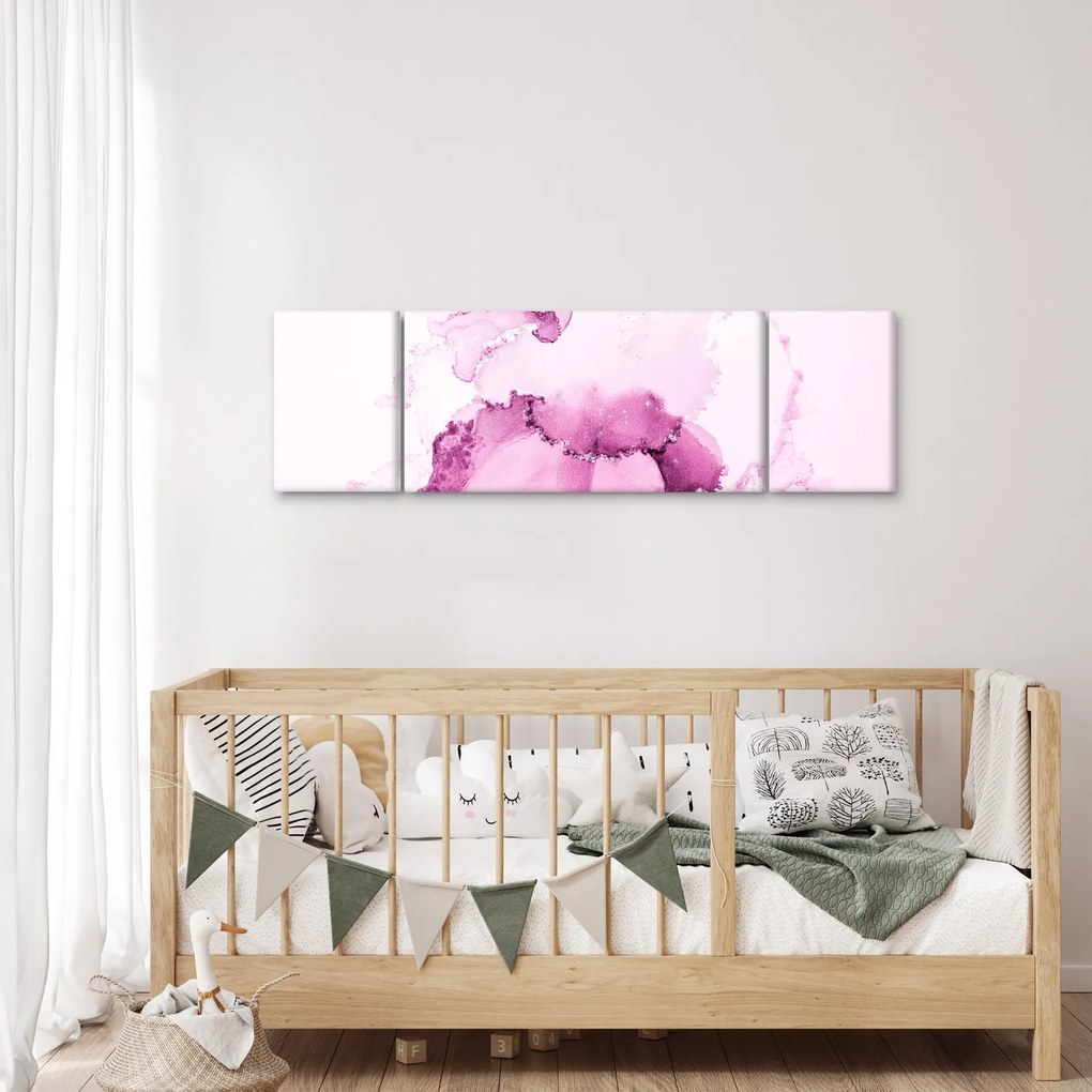 Obraz - Różowy wystrój (170x50 cm)