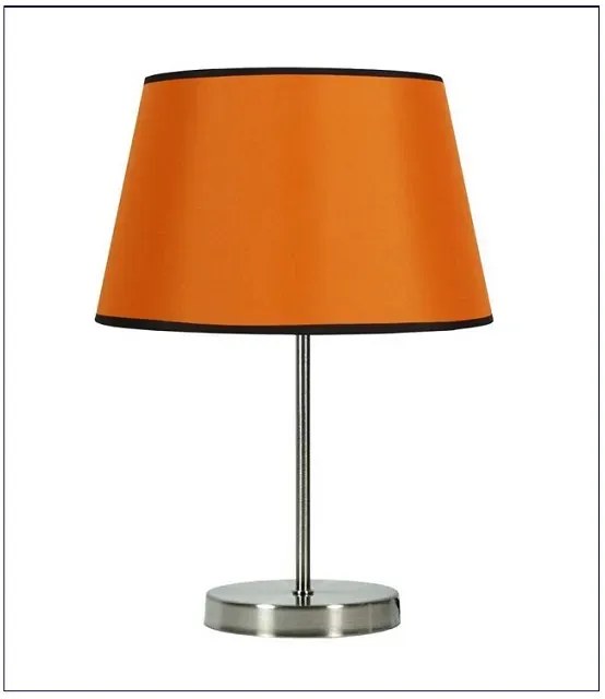 Pomarańczowa lampa stołowa z owalnym kloszem - V166-Izydo