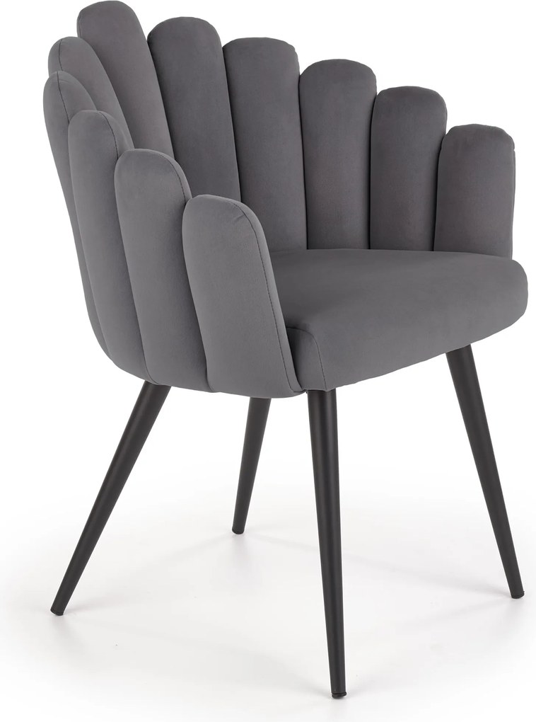 Krzesło na czterech nogach w stylu glamour K410