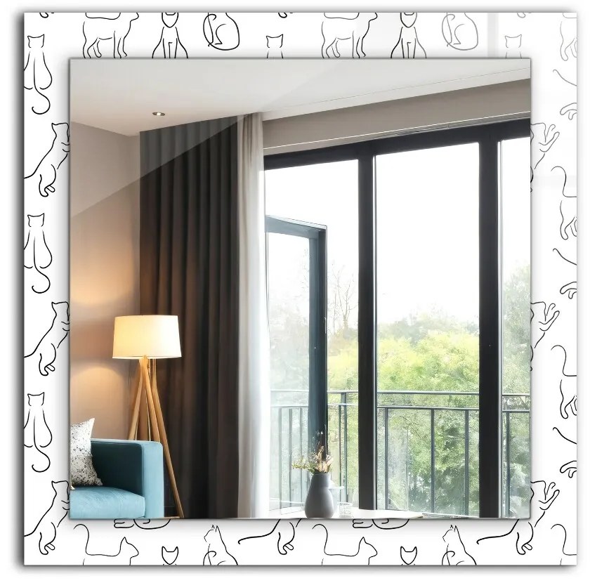 Lustro dekoracyjne Koty kontury