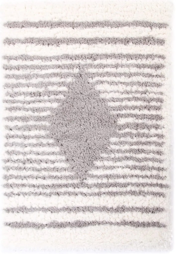 Dywan poliestrowy Dream Szaro-Kremowy 140 cm x 200 cm
