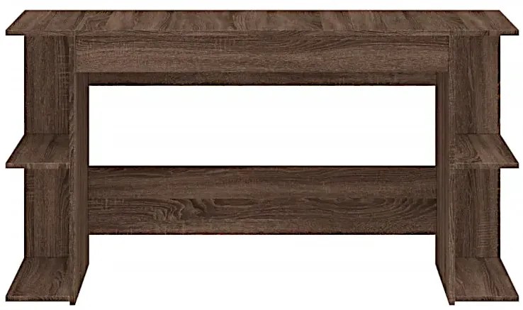 Długie biurko w kolorze brązowego dębu N1-T91