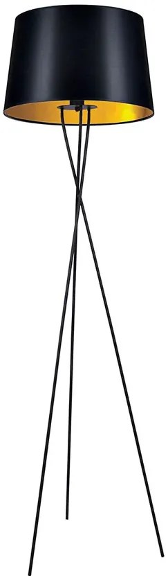 Czarno-złota lampa podłogowa trójnóg - S912 Z5-L04