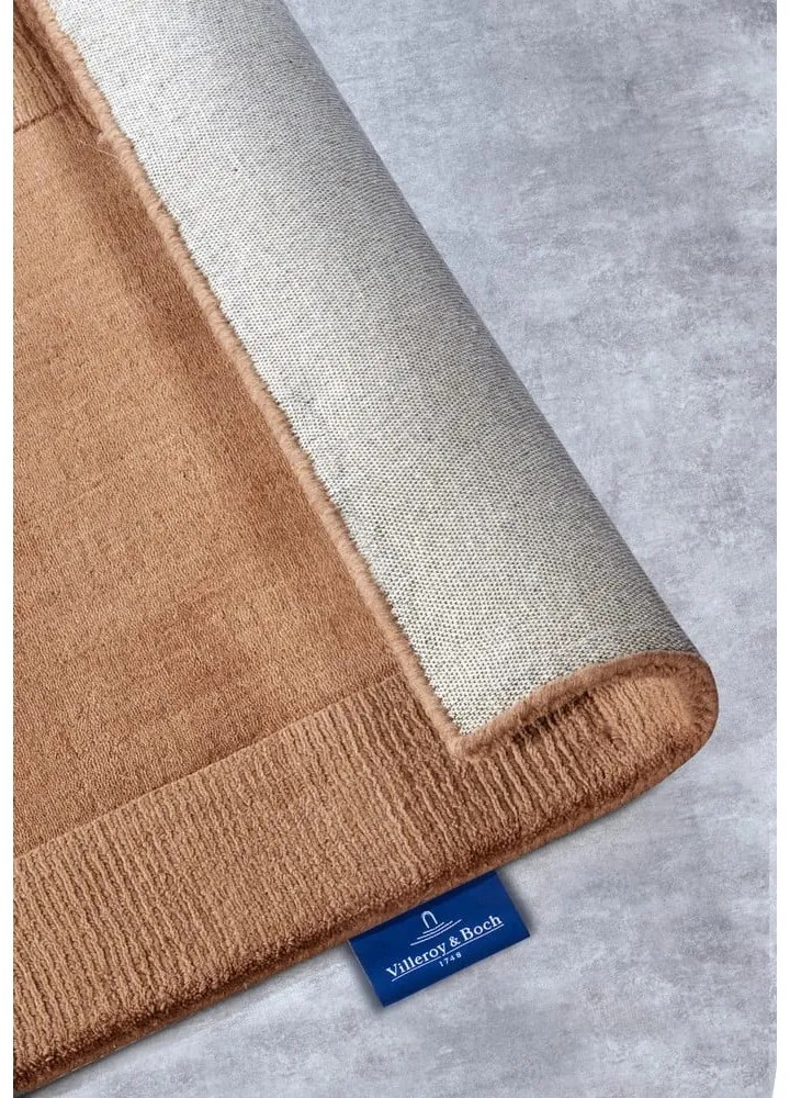 Brązowy wełniany dywan tkany ręcznie 80x150 cm Charlotte – Villeroy&amp;Boch
