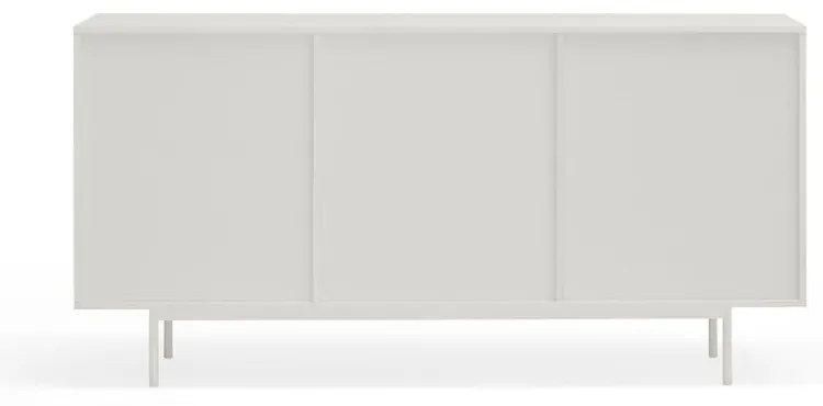 Biało-naturalna niska komoda w dekorze dębu 159x80 cm Sierra – Teulat