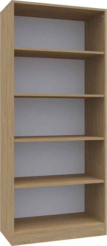 Regał biurowy z półkami Simple, 80x40x185 cm, index 80-5P