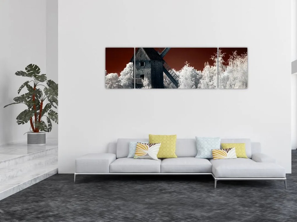 Obraz młyna (170x50 cm)