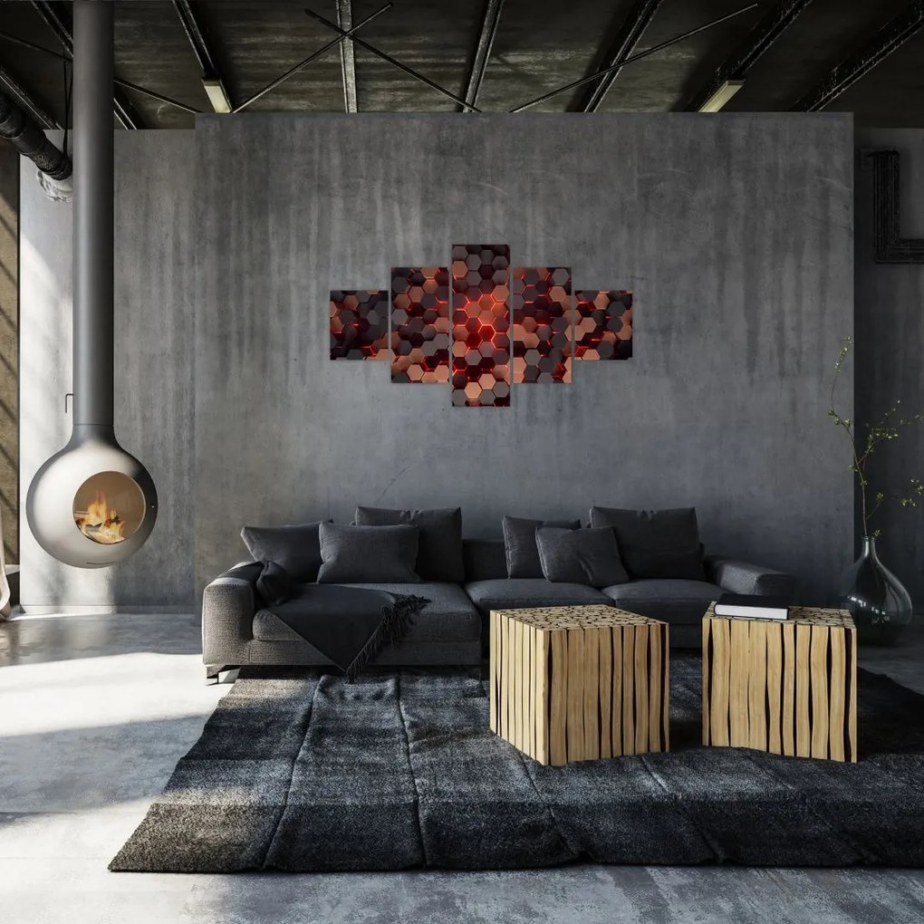 Obraz - Futurystyczna abstrakcja (125x70 cm)